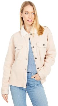 Cassidy Corduroy Trucker Jacket (Pale Pink) Women's Clothing