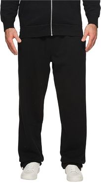 Big Tall Classic Athletic Fleece Pull-On Pants (Polo Black) Men's Fleece