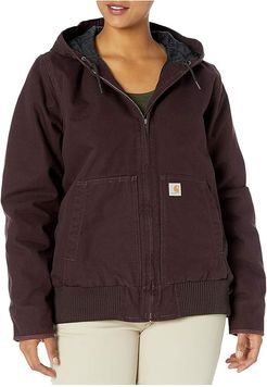 WJ130 Washed Duck Active Jacket (Deep Wine) Women's Clothing