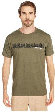 Forest Tee Short Sleeve (Olive Heather) Men's Clothing