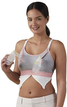 Clip and Pump Accessory (Dove Heather/Dusted Peony Trims) Women's Bra