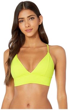 Color Code Skyler Halter Top (Chartreuse) Women's Swimwear