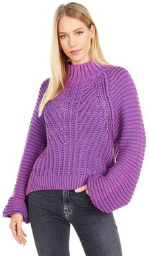 Sweetheart Sweater (Glowing Orchid) Women's Clothing