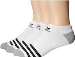 Originals Roller No Show Sock 3-Pack (White/Black/Heather Grey) Men's No Show Socks Shoes