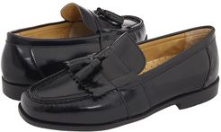 Keaton Moc Toe Kiltie Tassel Loafer (Black Smooth Leather) Men's Slip-on Dress Shoes