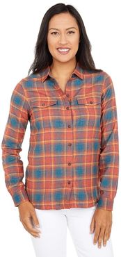 Re-Form Flannel Shirt (Auburn) Women's Clothing