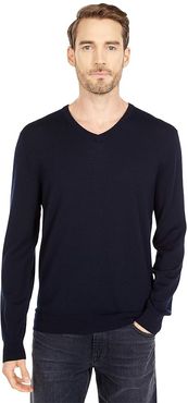 Xinao Merino V-Neck (Indigo Sea) Men's Clothing