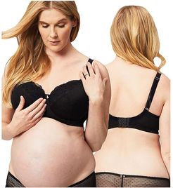 TimTams Flexible Wire Balconette Nursing Bra (Black) Women's Bra