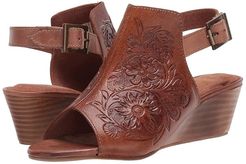 Rowan (Burnished Tan Hand Tooled Leather) Women's Shoes