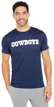 Dallas Cowboys Nike Wordmark Legend T-Shirt (Navy) Men's Clothing