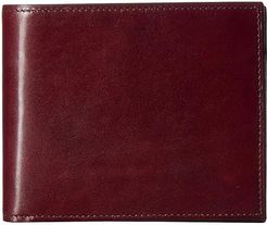 Old Leather Euro RFID Executive Wallet w/ Coin Pocket (Brown) Handbags