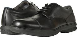 Melvin Street Cap Toe Oxford with KORE Slip Resistant Walking Comfort Technology (Black) Men's Lace Up Wing Tip Shoes