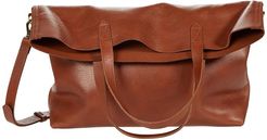 The Fold-Over Transport Tote (English Saddle) Handbags