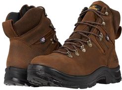 6 American Union Waterproof Steel Toe (Brown) Men's Shoes