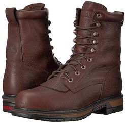 8 Original Ride Steel Toe WP (Dark Brown) Men's Work Boots