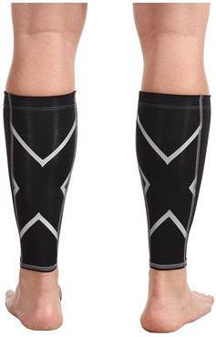 Non-Stirrup Calf Guard (Black/Black) Athletic Sports Equipment