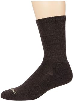 Heathered Rib Crew 2-Pack (Chestnut) Men's Crew Cut Socks Shoes