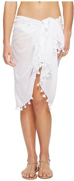 Cotton Gauze Sarong (White) Women's Swimwear