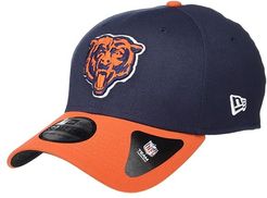 NFL Team Classic 39THIRTY Flex Fit Cap - Chicago Bears (Navy/Orange) Baseball Caps