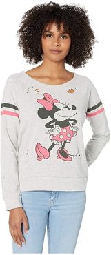 Disney(r) Minnie Mouse Minnie Bow Pullover (Heather Grey) Women's Sweatshirt