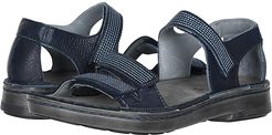 Amarante (Ink Leather/Navy Velvet Nubuck/Jet Black Leather) Women's Sandals