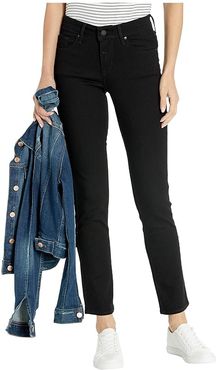 Mid Rise Skinny Jean (Black Squared) Women's Jeans