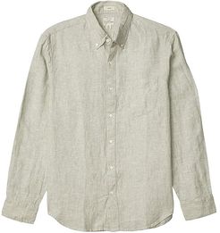 Slim Baird Mcnutt Irish Linen Shirt (Minty Green) Men's Clothing