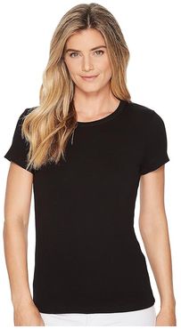 Short Sleeve Crew (Black) Women's T Shirt