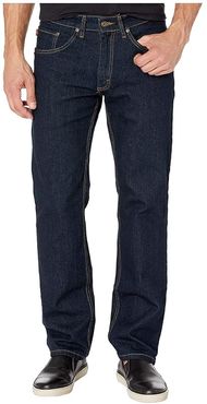Grit-N-Grind Flex Denim Pants Straight Fit (Dark Rinse) Men's Jeans