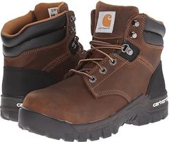 6 Rugged Flex Comp Toe Work Boot (Brown Oil Tanned Leather) Women's Work Boots