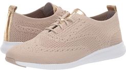 2.Zerogrand Stitchlite Oxford (Rye Knit/Optic White) Women's Shoes