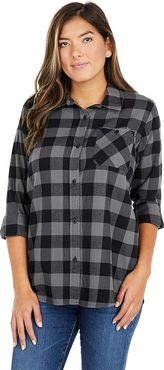 Grace Flannel (Castlerock Heather Buffalo Plaid) Women's Clothing