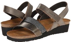 Krista (Pewter Leather/Metal Leather) Women's Sandals