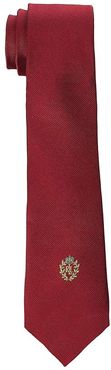 Solid Tie w/ Crest (Big Kids) (Red) Ties