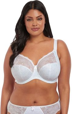 Morgan Underwire Full Cup Bra with Stretch Lace (White) Women's Bra