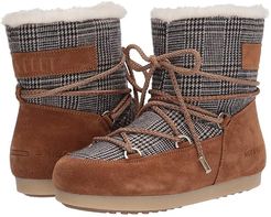 Moon Boot(r) Far Side Low Faux Fur/Tartan (Whiskey) Women's Boots