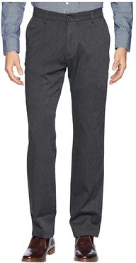 Straight Fit Signature Khaki Lux Cotton Stretch Pants D2 - Creaseless (Charcoal Heather) Men's Casual Pants
