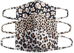 Animal Print Face Mask Set (Neatural) Scarves