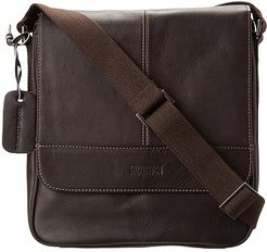 Columbian Leather Vertical Flapover Tablet Case (Dark Brown) Messenger Bags