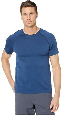 Reign Tech Short Sleeve (Estate Blue/Navy) Men's Clothing