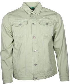 Wordmark Denim Jacket (Sage Green) Men's Clothing