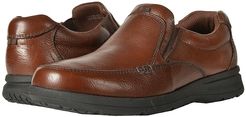 Cam Moc Toe Slip-On (Cognac Tumbled Leather) Men's Slip-on Dress Shoes