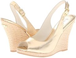 Kristin Wedge (Gold Metallic) Women's Wedge Shoes