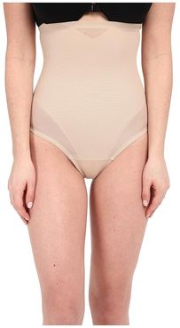 Sheer Extra Firm Shaping High Waist Thong (Nude) Women's Underwear