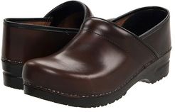 Professional Cabrio - Mens (Brown Brush Off Leather) Men's Clog Shoes