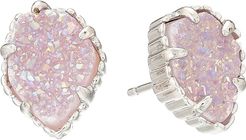 Tessa Earring (Rhodium/Iridescent Drusy) Earring