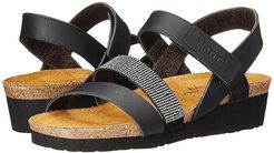 Krista (Black Matte Leather) Women's Sandals