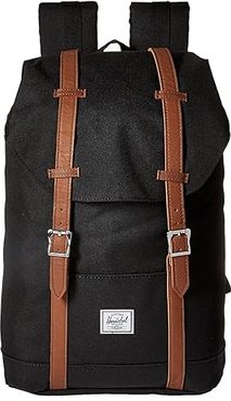 Retreat Mid-Volume (Black/Tan Synthetic Leather) Backpack Bags