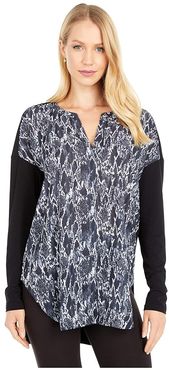 Millie Top Printed (Not Your Average Snake) Women's Clothing