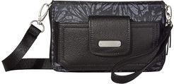 New Classic RFID Phone Wallet Crossbody (Onyx Floral) Cross Body Handbags